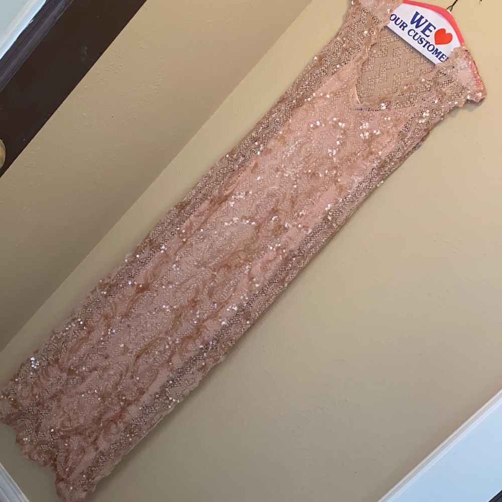 QUEEN & PAWN sequin embellished maxi dress